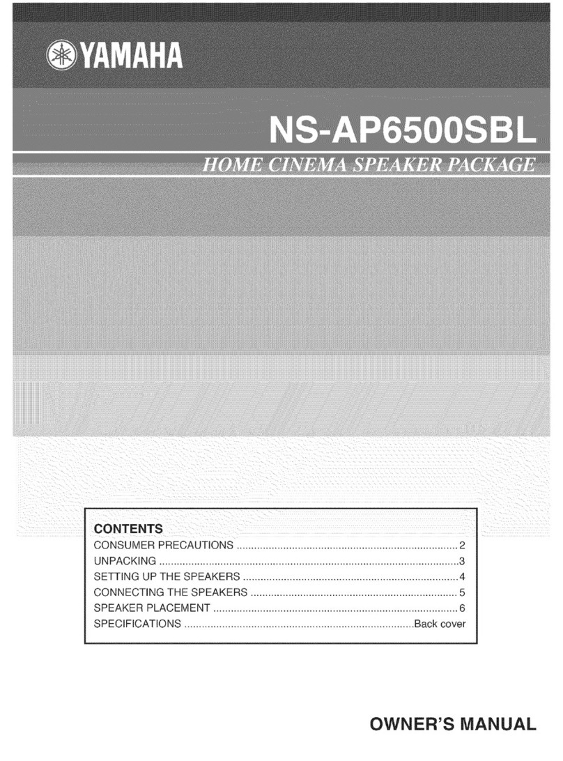 Yamaha NS-AP6500SBL User manual