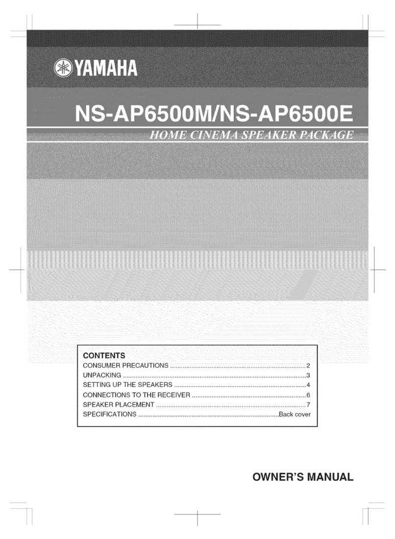 Yamaha NS-AP6500M owner's manual