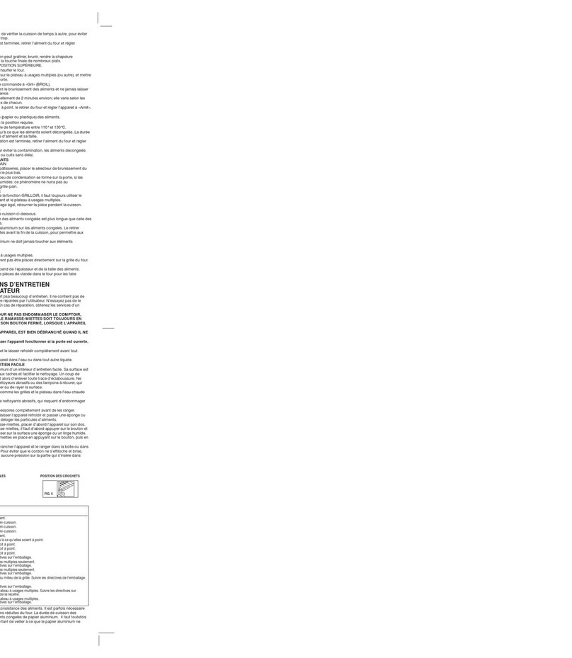 Windmere Select edition TO-952PE Installation instructions