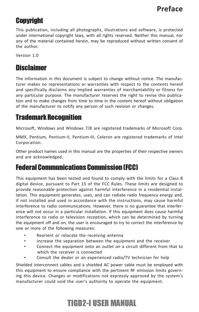 ECS TIGD2-I User manual