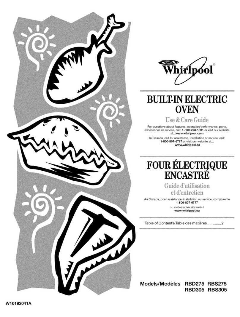 Whirlpool RBD275 Use & care guide