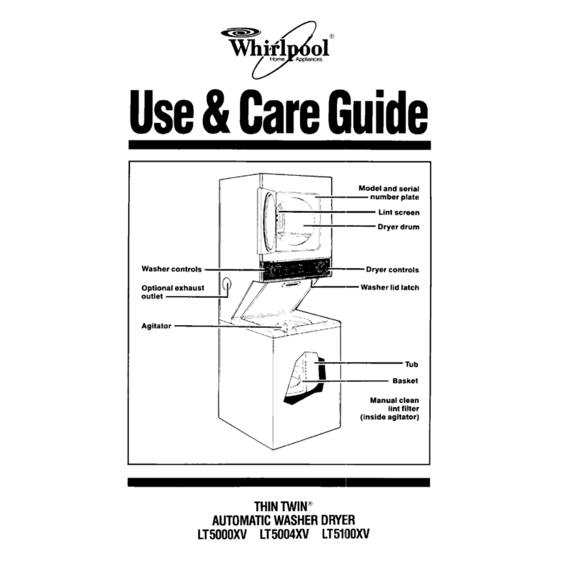 Whirlpool Thin Twin LT5000XV User manual
