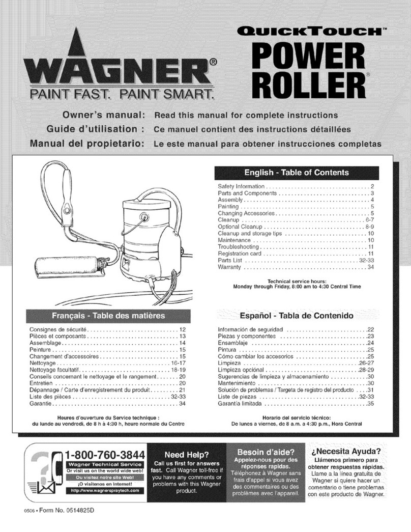WAGNER QuickTouch power roller User manual