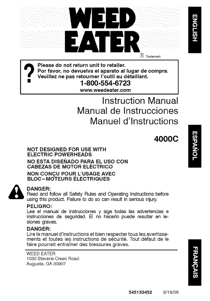 Weed Eater 4000C instruction manual