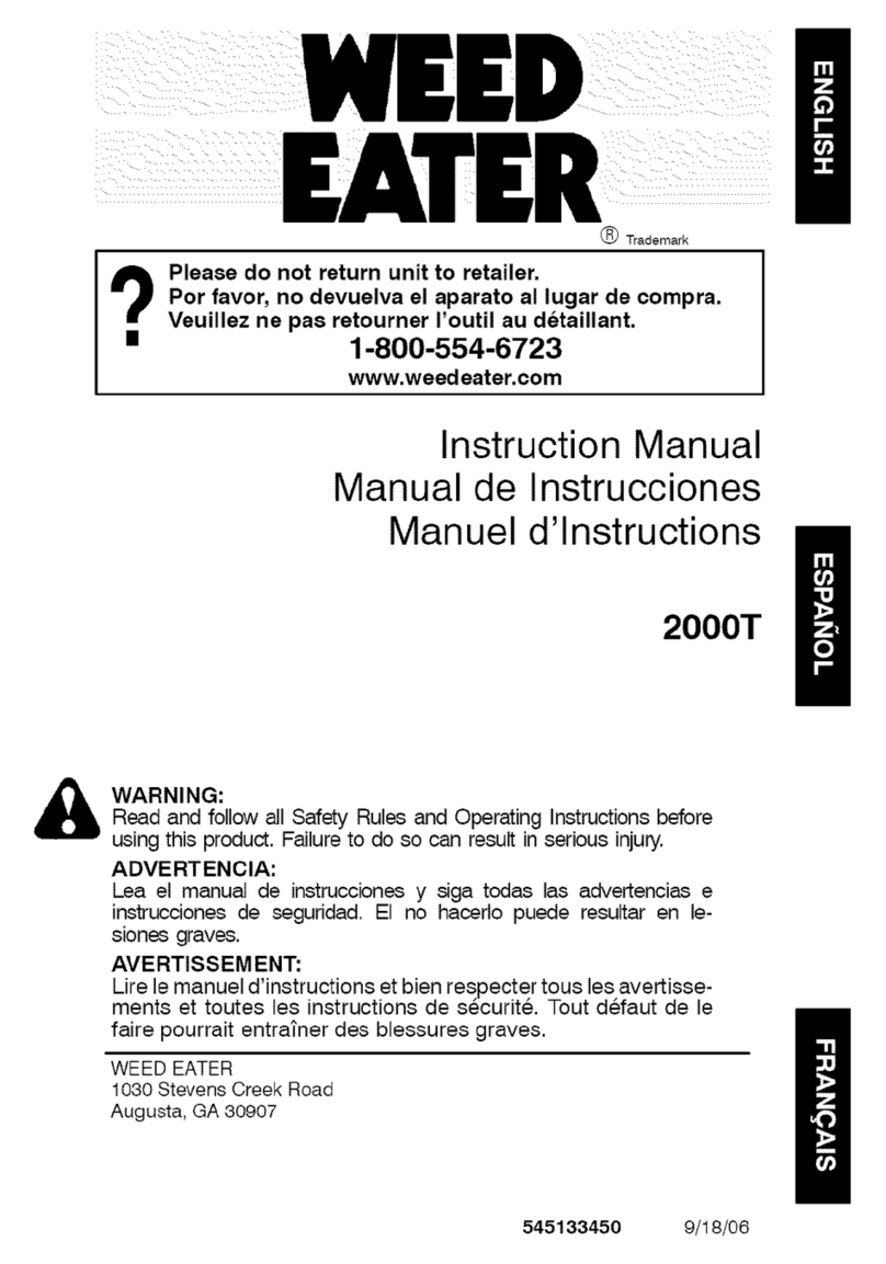 Weed Eater 2000T User manual