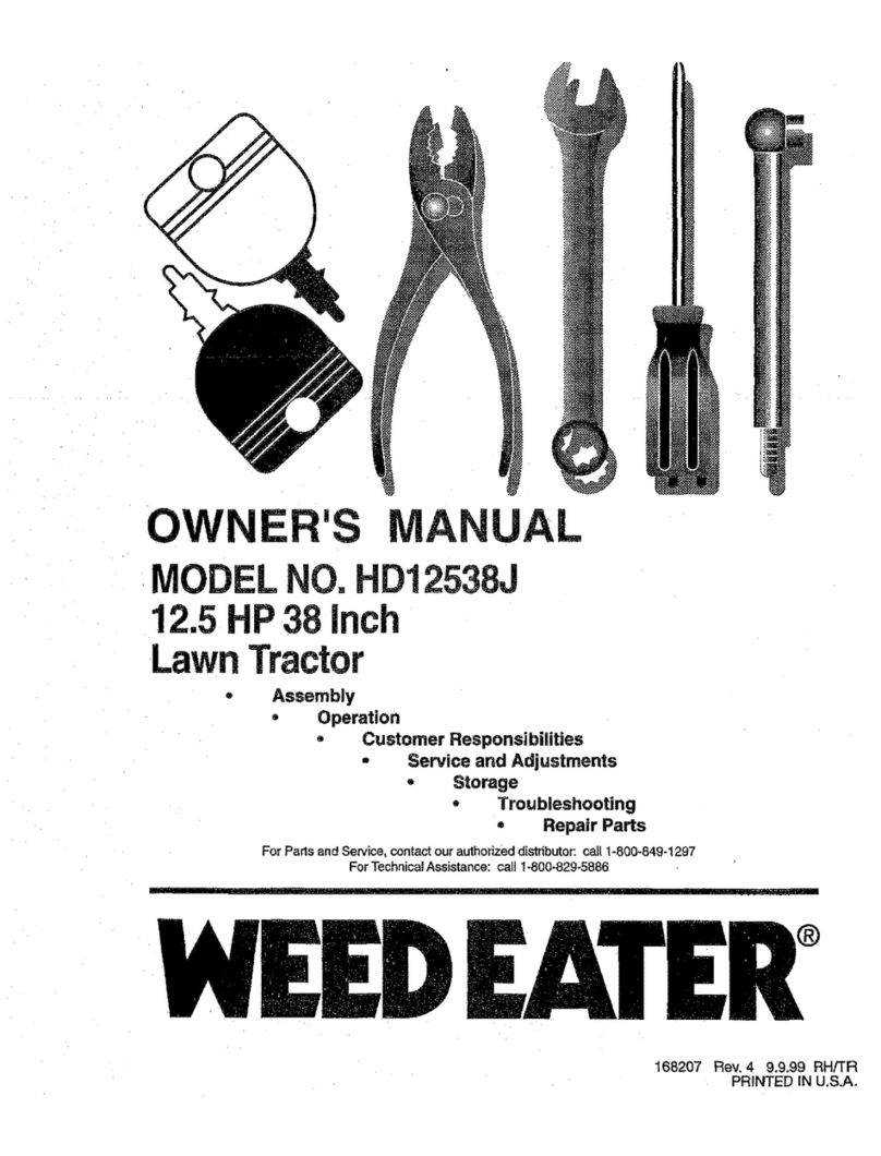 Weed Eater HD12538J User manual