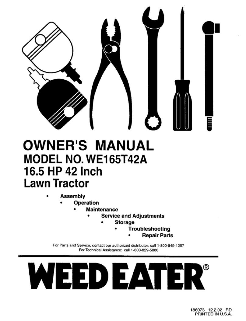 Weed Eater WE165T42A owner's manual