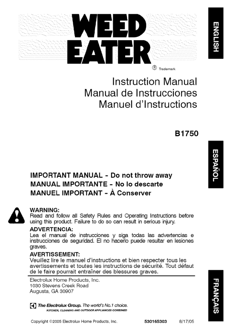 Weed Eater B1750 instruction manual