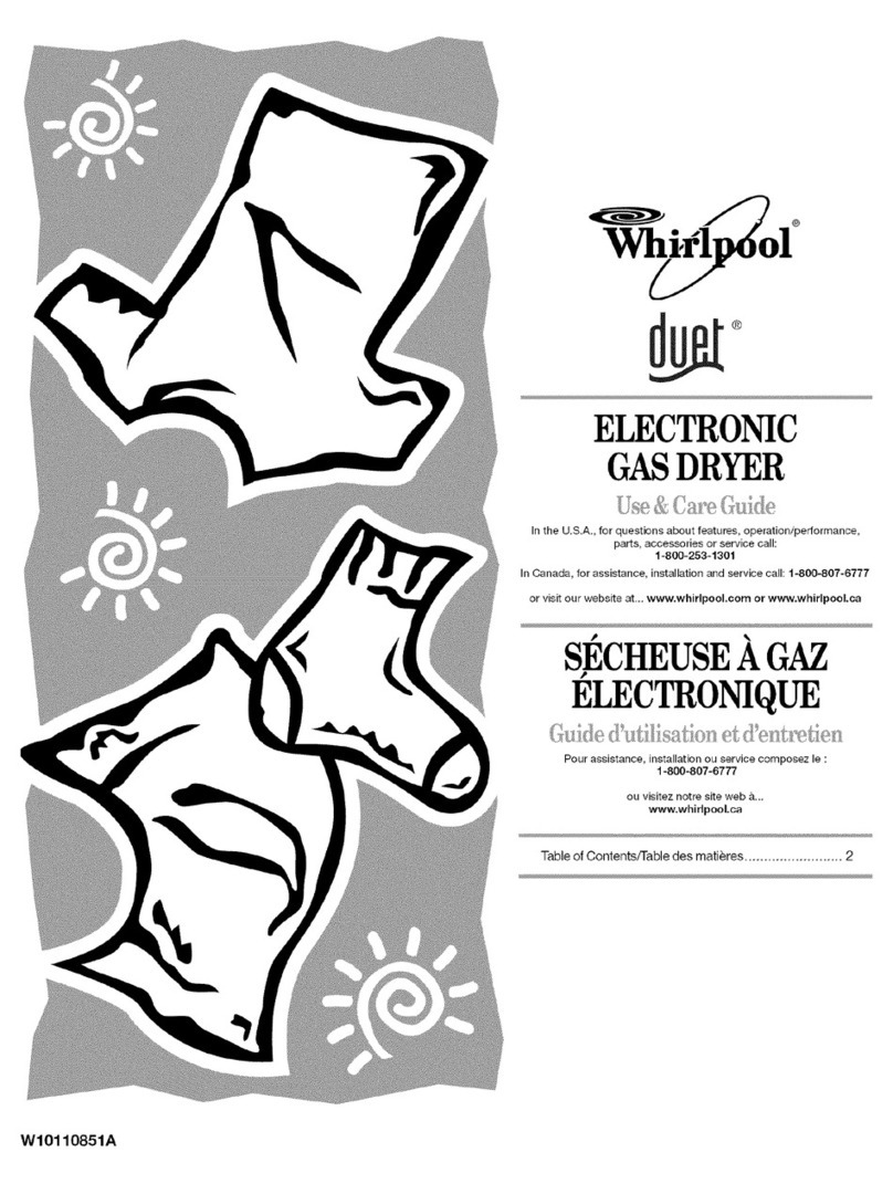 Whirlpool Duet WGD9400SB0 Use & care guide