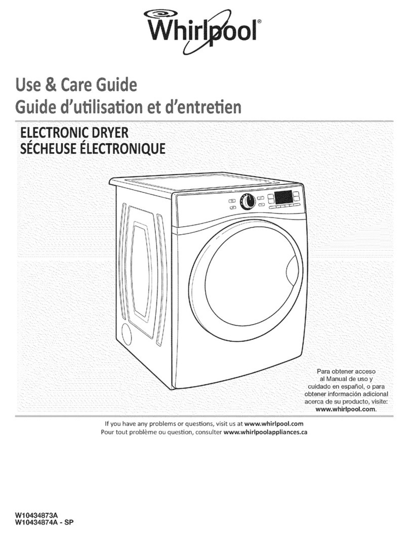 Whirlpool WED97HEXW2 Use & care guide