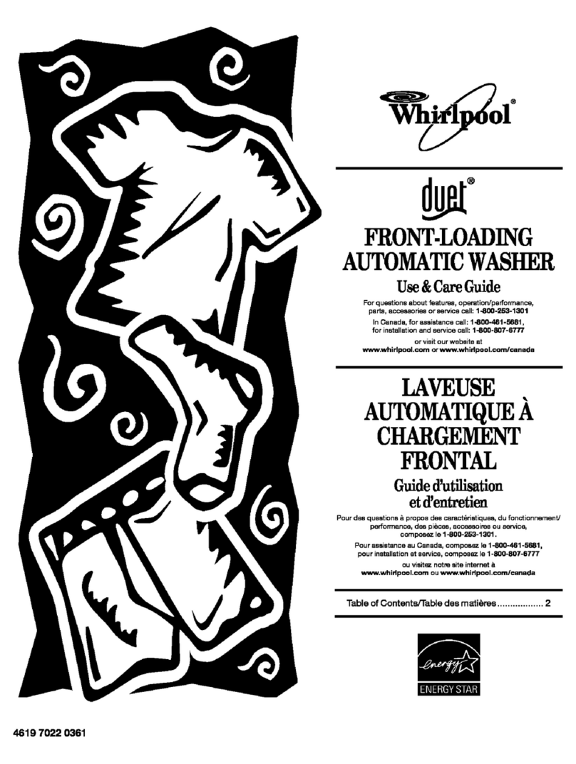 Whirlpool Duet GHW9100LW Use & care guide