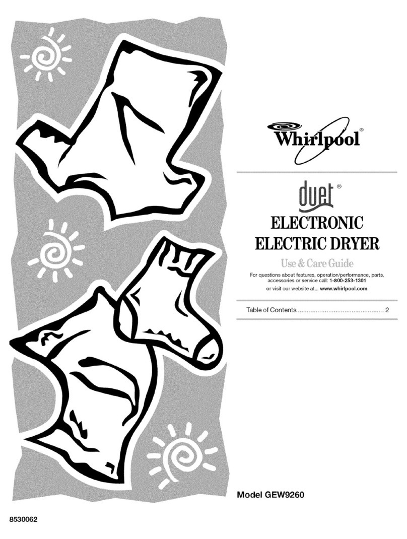 Whirlpool Duet GEW9260 Use & care guide