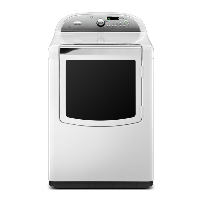 Whirlpool CABRIO WED8600YW0 Use and care guide