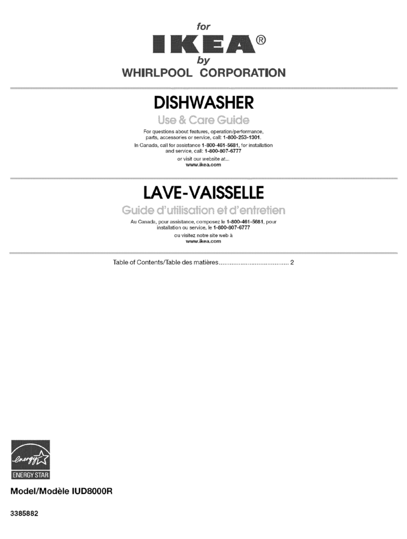 Whirlpool Ikea IUD8000R User manual Whirlpool Ikea IUD8000R User manual