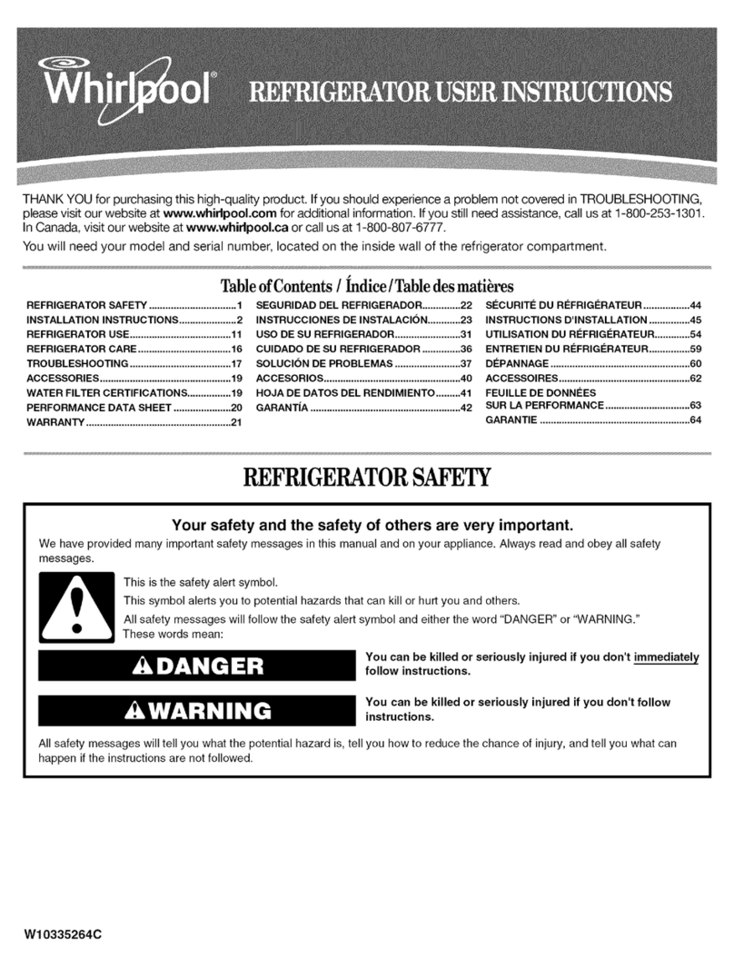 Whirlpool WSF26D2EXF01 User instructions