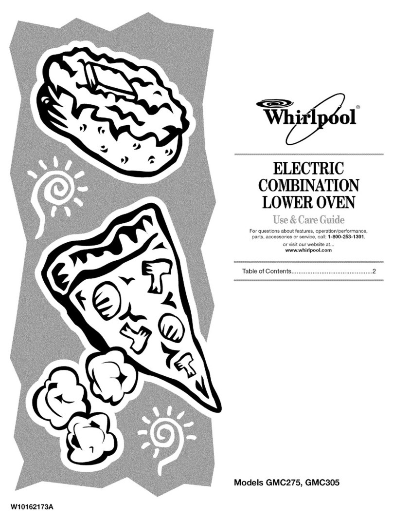 Whirlpool GMC275 Use & care guide