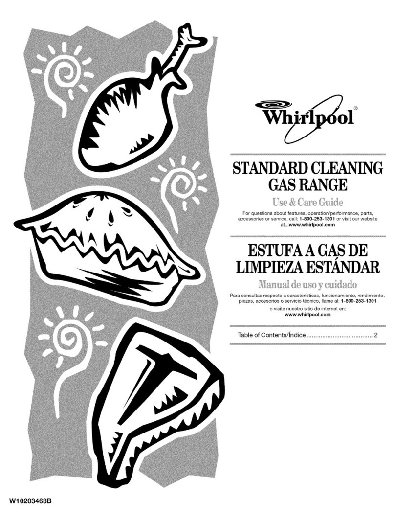 Whirlpool SF216LXSM2 Use & care guide