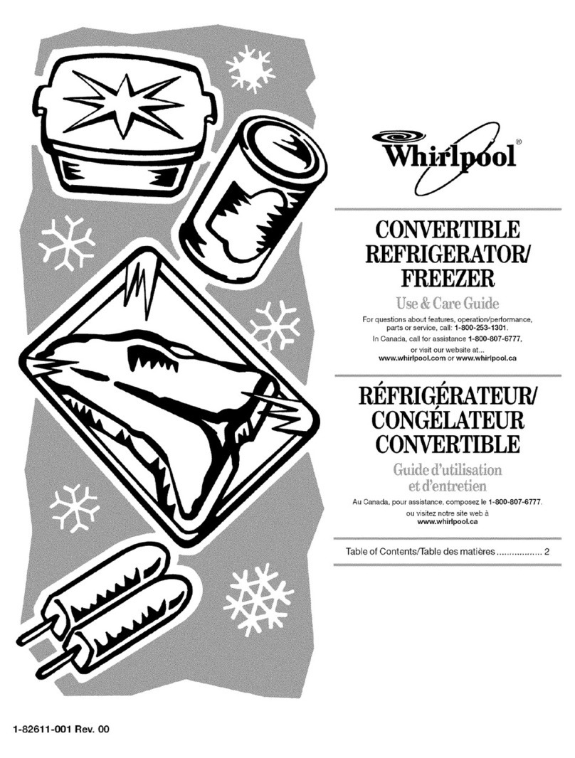 Whirlpool EVL165NXRQ03 Use & care guide