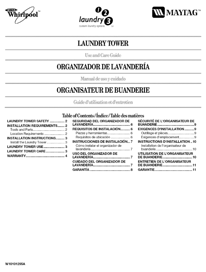 Whirlpool XVP9000TA0 User manual Whirlpool XVP9000TA0 User manual