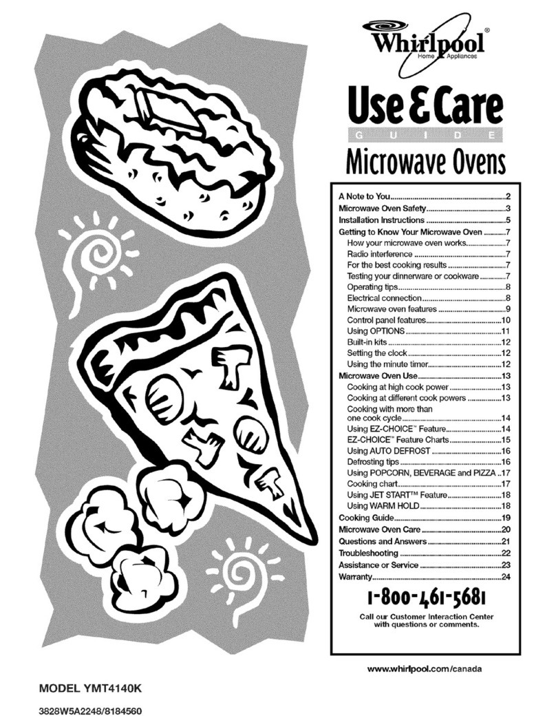Whirlpool YMT4140K User manual