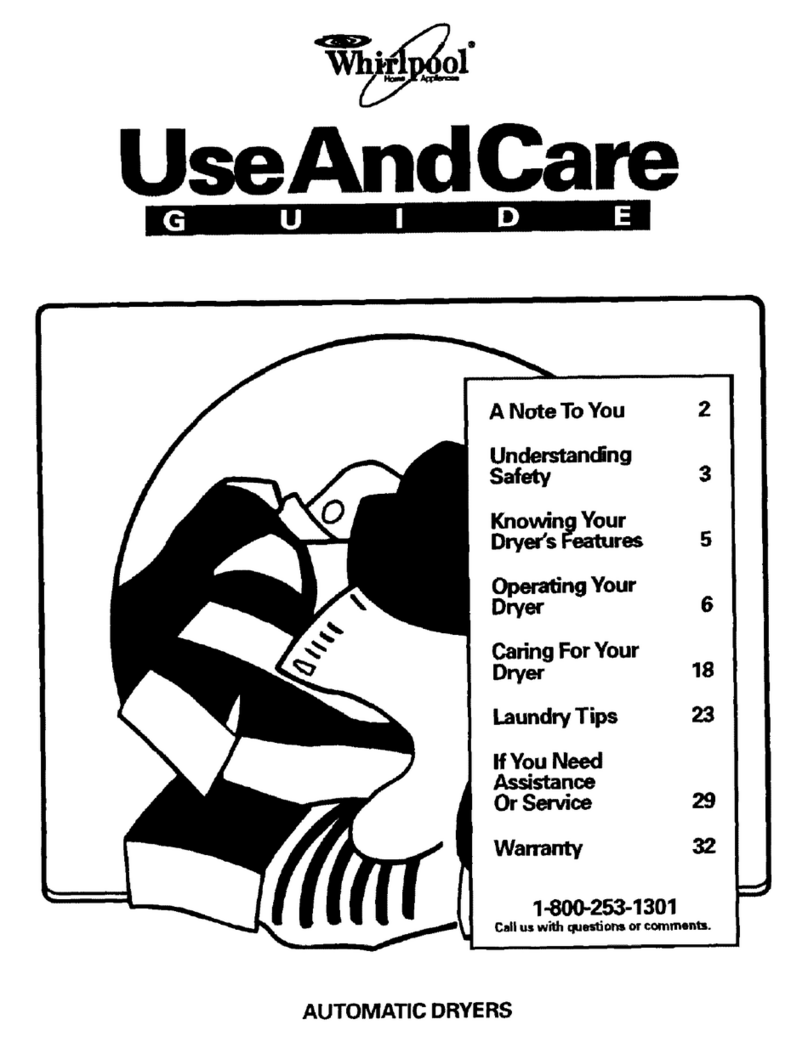 Whirlpool LGT7646AQ0 Use and care guide