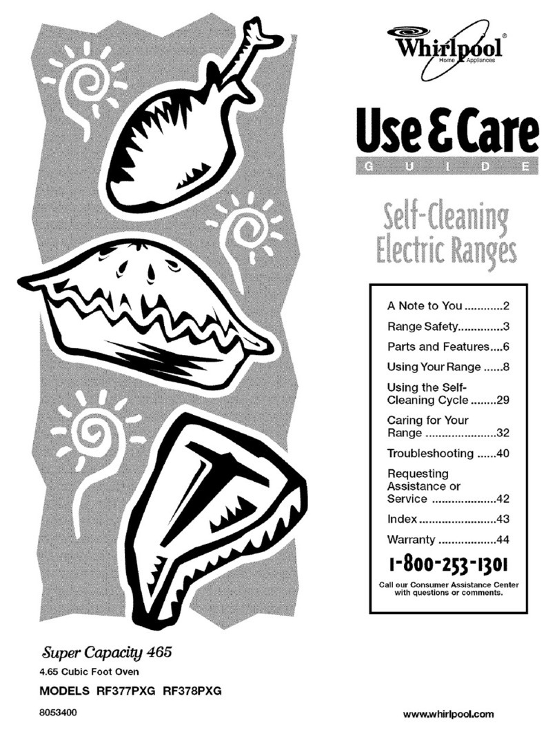 Whirlpool RF377PXG Use & care guide