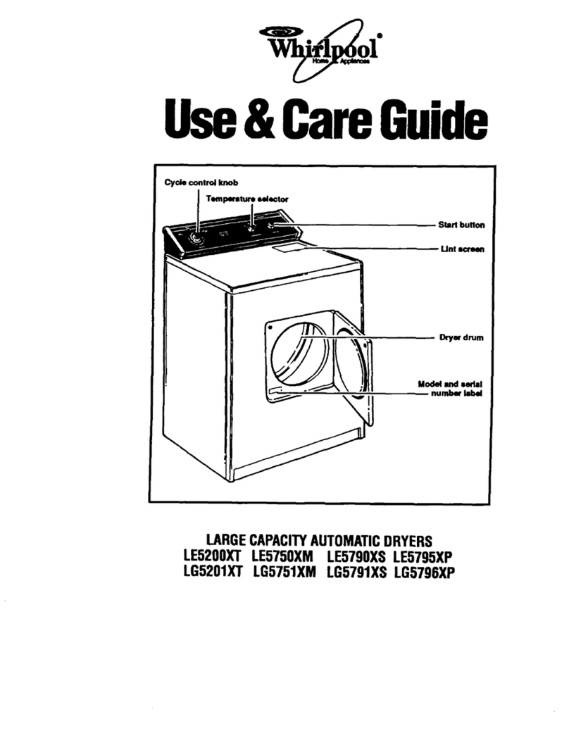 Whirlpool LE5200XT User manual