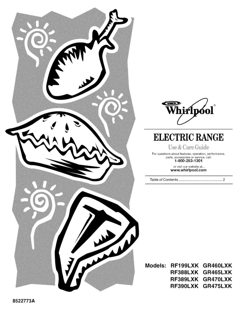 Whirlpool RF199LXK Use & care guide
