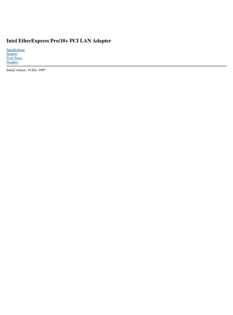 Dell Intel PRO Family of Adapters User manual