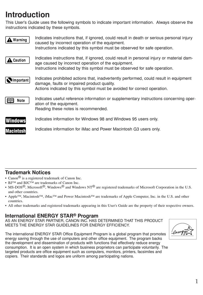 Canon BJC 6100 - Color Inkjet Printer User manual