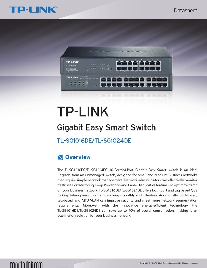 TP-Link TL-SG1016DE User manual
