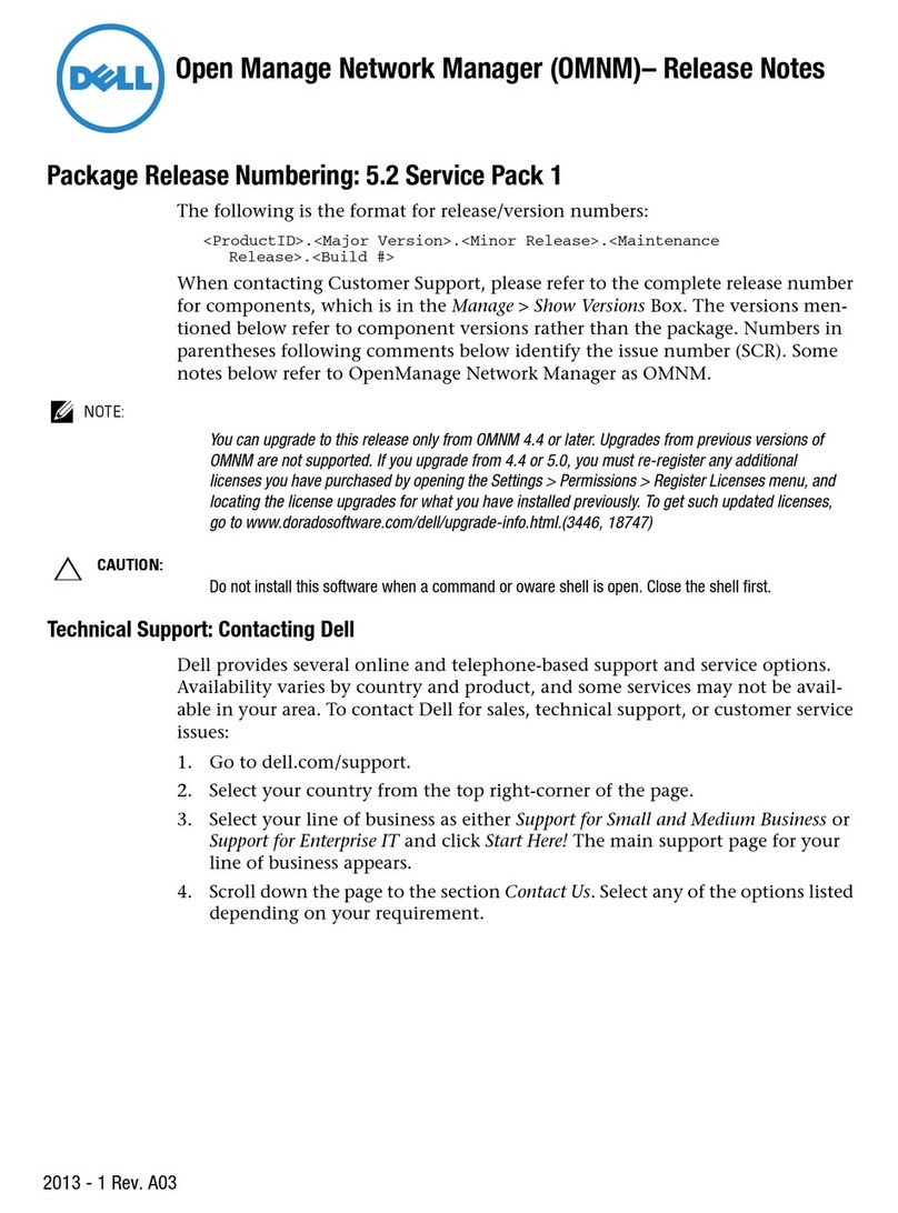 Dell OpenManage Network Manager Instruction Manual Dell OpenManage Network Manager Instruction Manual