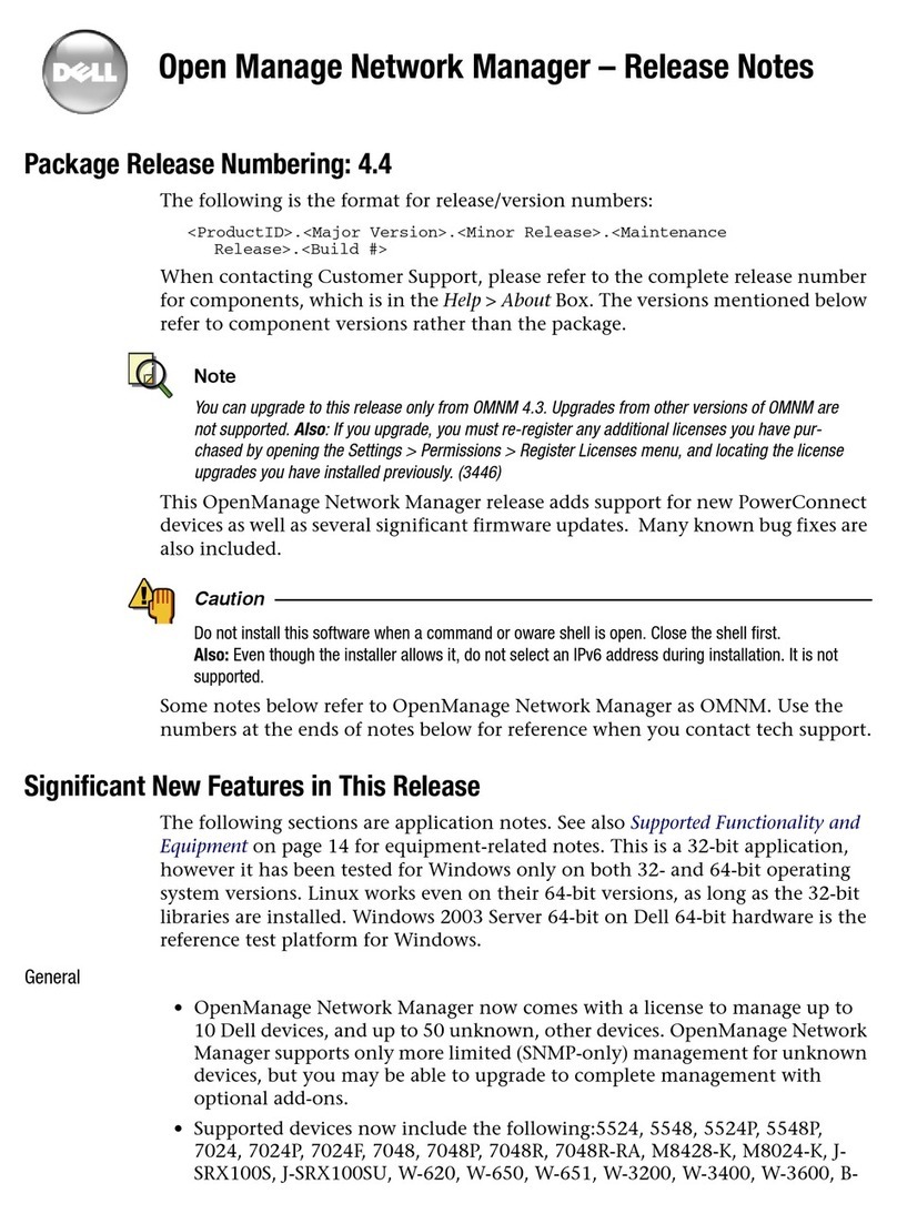 Dell OpenManage Network Manager Instruction Manual