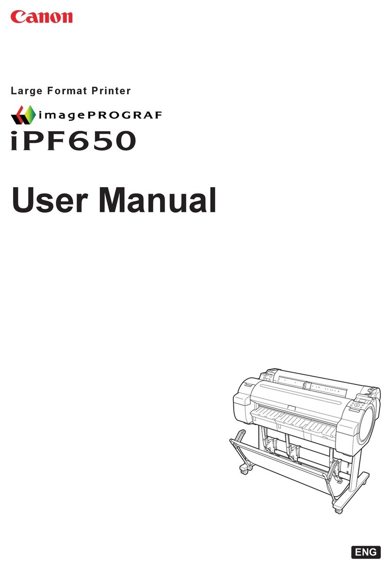Canon iPF650 - imagePROGRAF Color Inkjet Printer User manual