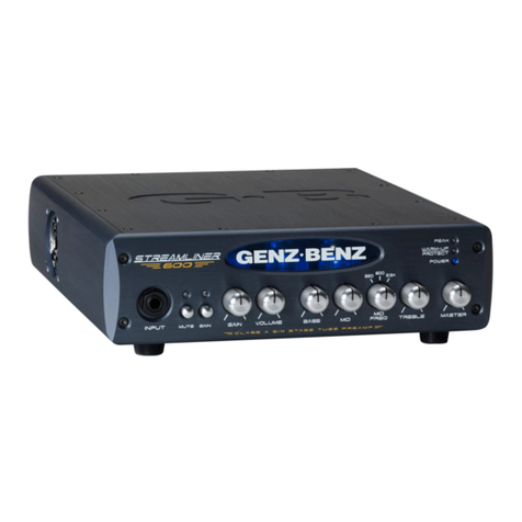 Genz Benz STREAM LINER 600 owner's manual