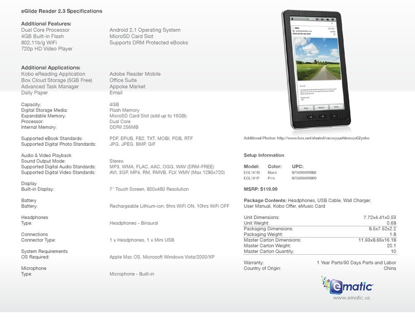 E-matic eGlide Reader 2.3 specification