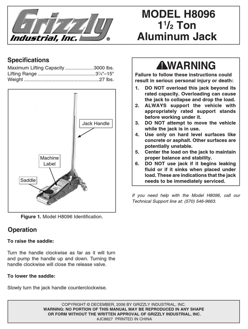 Grizzly H8096 User manual