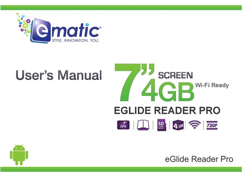 E-matic eGlide Reader Pro User manual