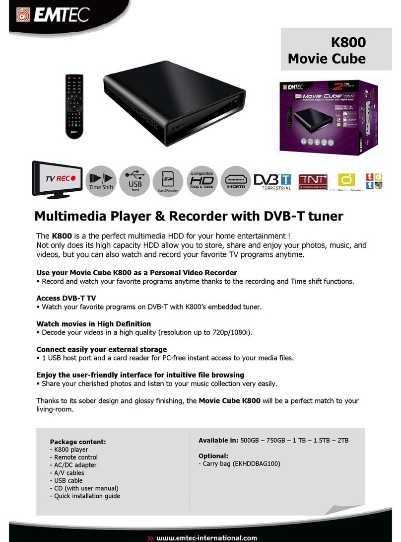 Emtec Movie Cube K800 overview