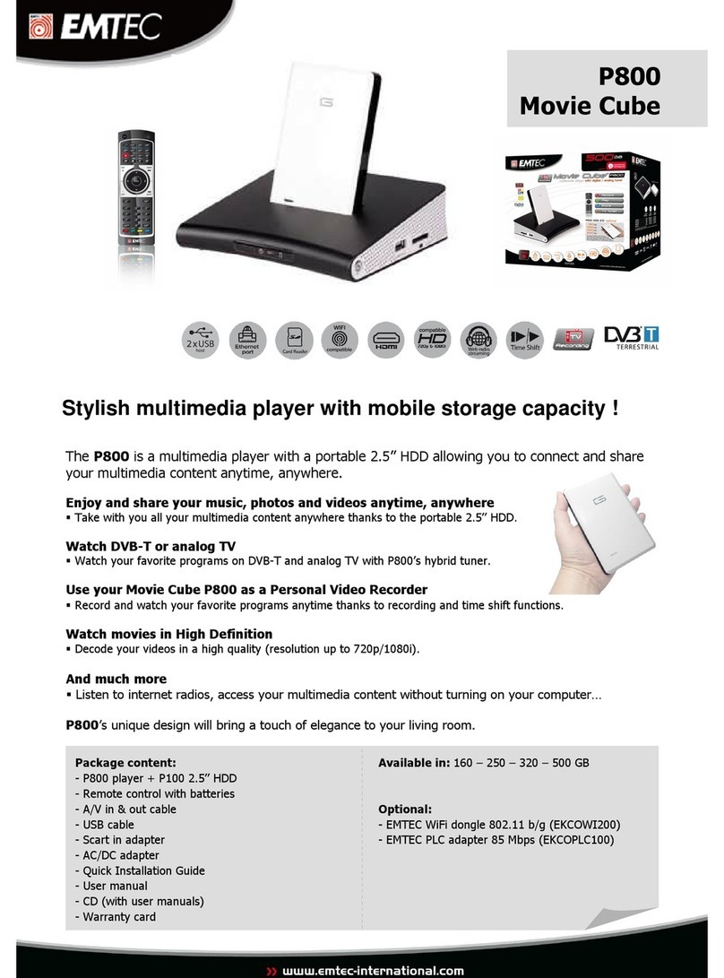 Emtec P800 Movie Cube overview