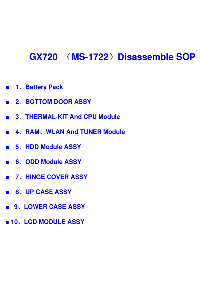 MSI MS-1722 - Whitebook ID1 - 17 User manual