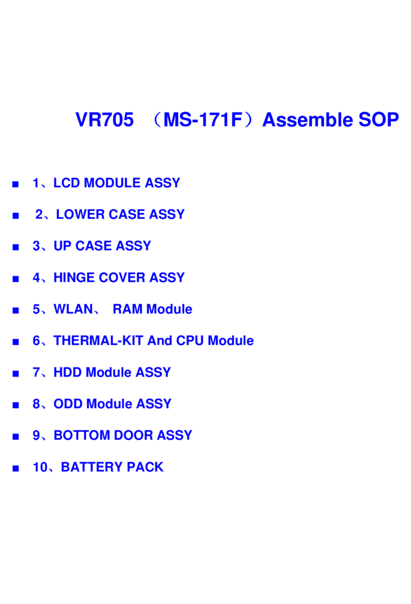 MSI MS-171F - Whitebook - 17 User manual