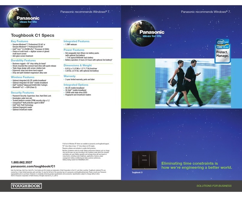 Panasonic Toughbook C1 User manual