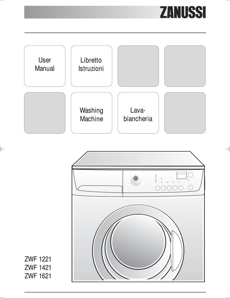 Zanussi ZWF 1221 G User manual Zanussi ZWF 1221 G User manual