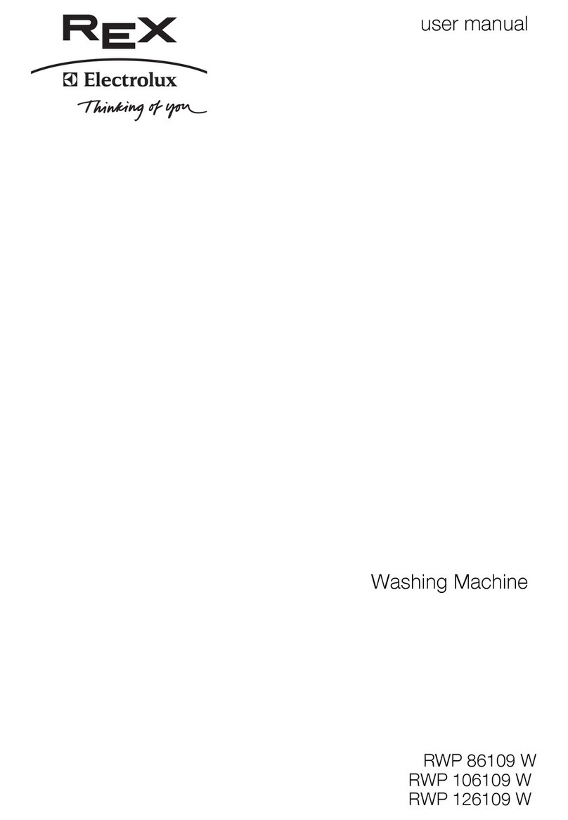 Electrolux Rex RWP 86109 W User manual Electrolux Rex RWP 86109 W User manual