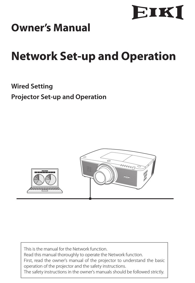 Eiki Projector User manual