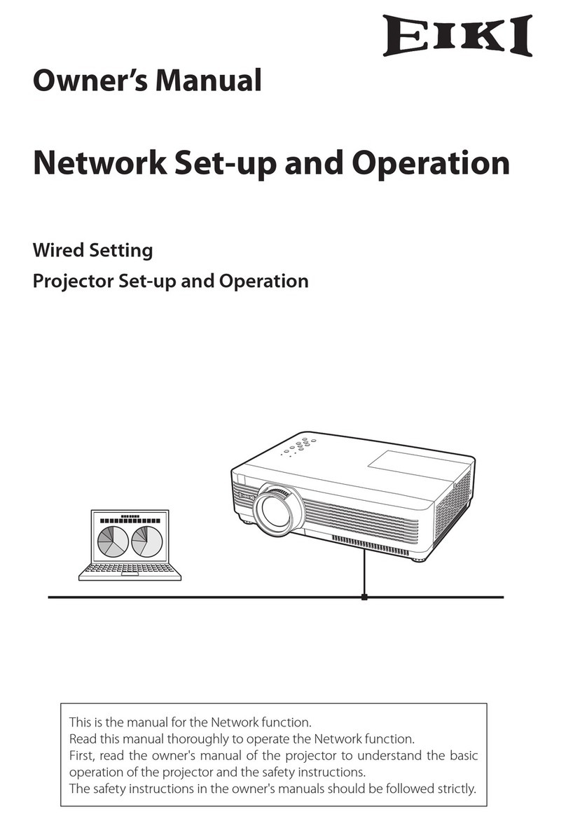 Eiki Projector User manual