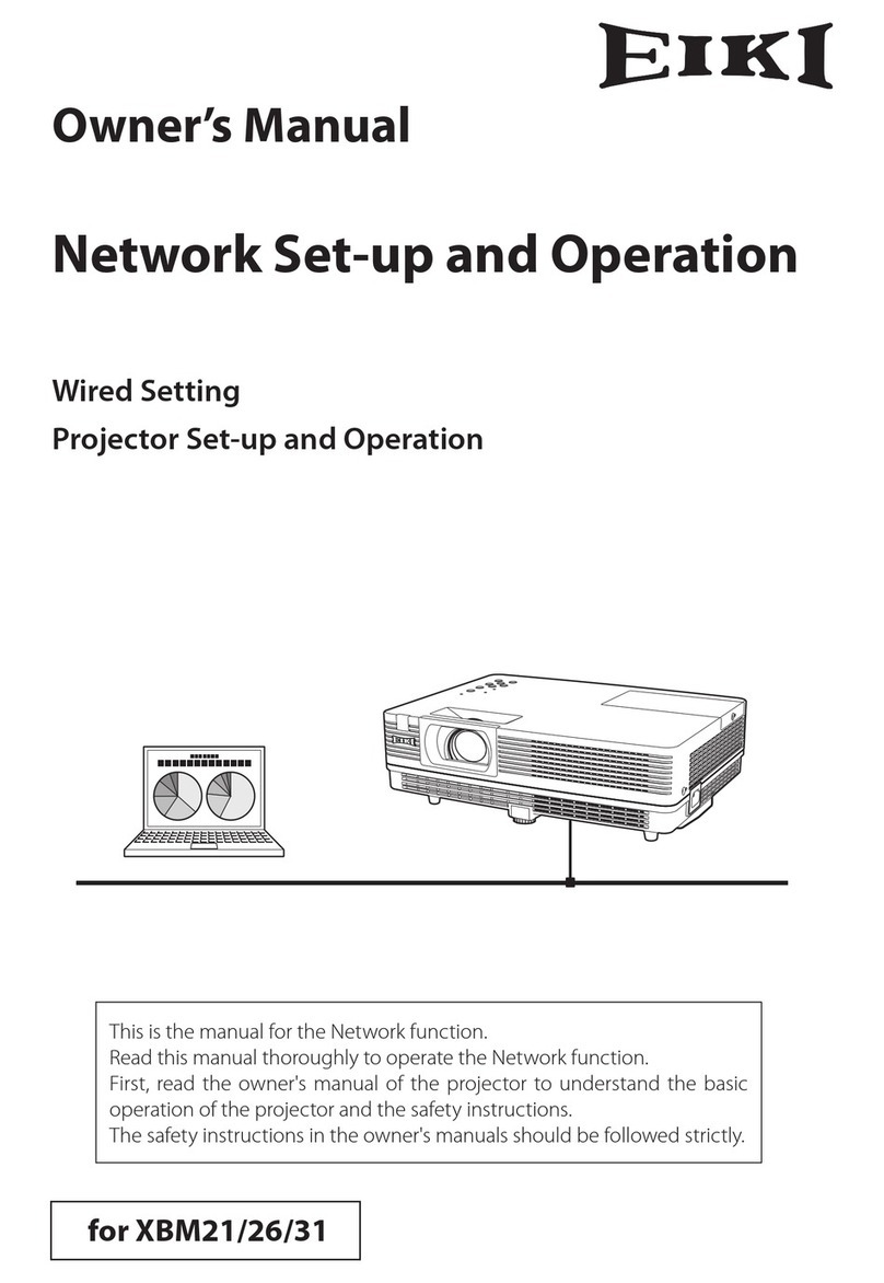 Eiki Projector User manual