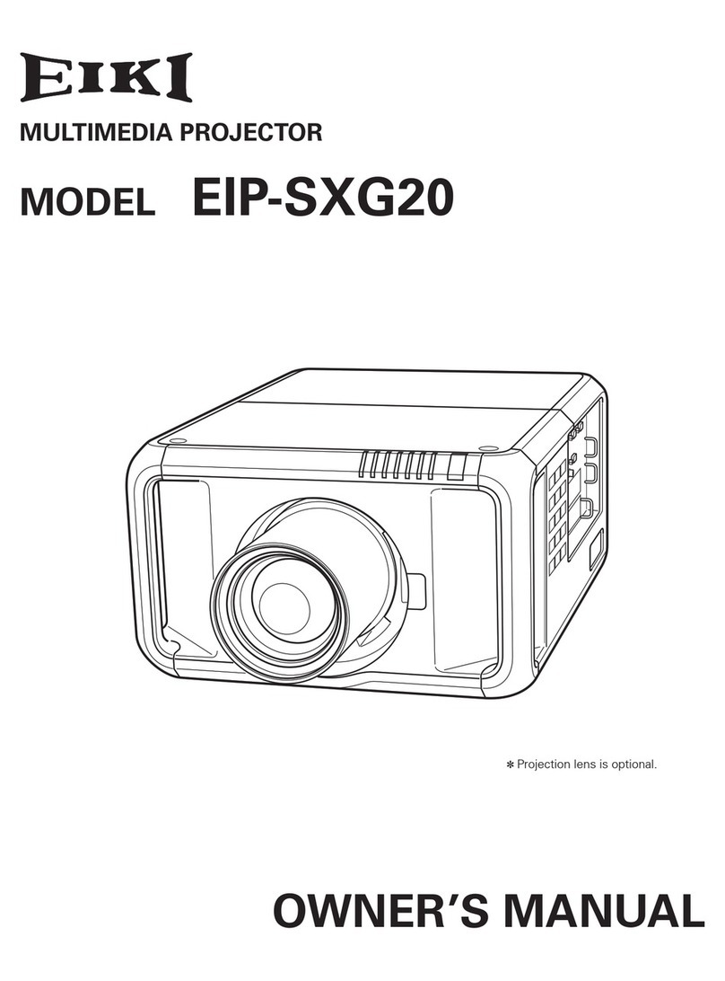Eiki EIP-SXG20 owner's manual