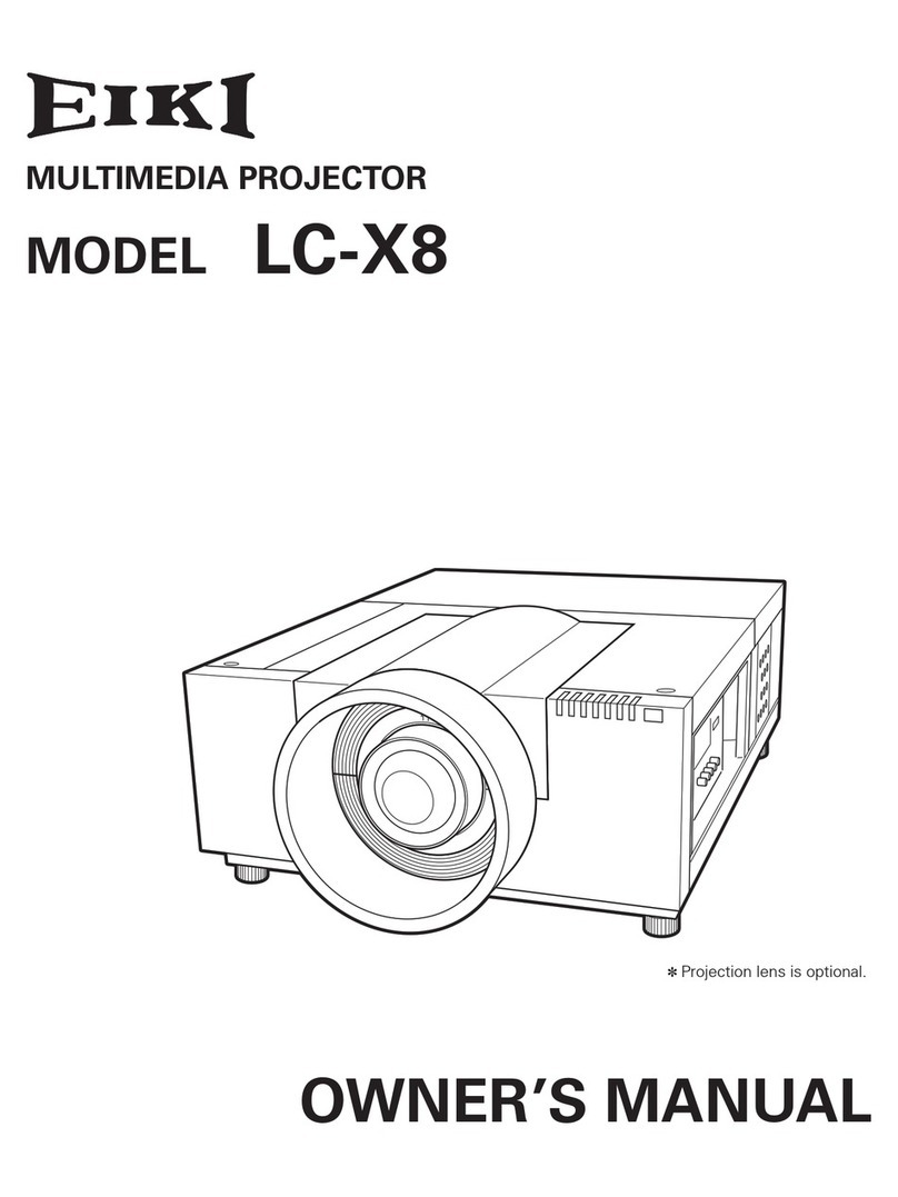 Eiki LC-X8 User manual